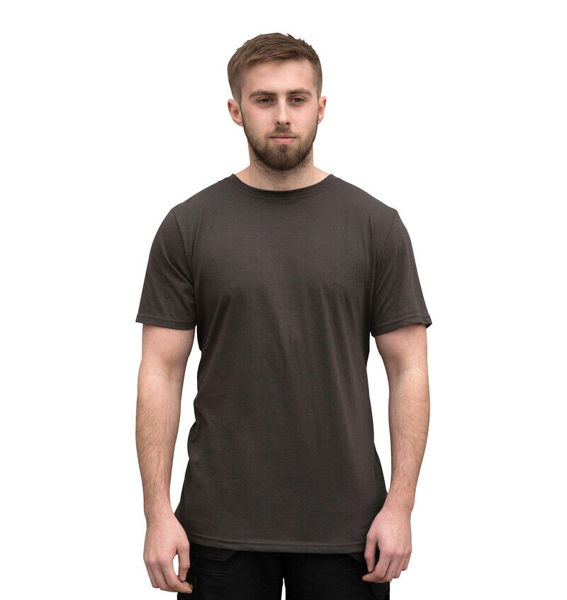 T-shirt maglietta uomo da lavoro manica corta elegante magliette nero